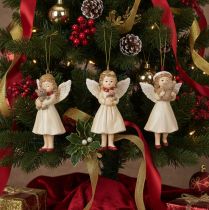 Artikel Decoratieve engeltjes voor in de kerstboom, vintage look, 10 cm, 3 stuks