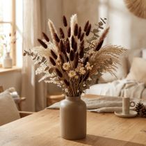 Artikel Gedroogd bloemstuk, decoratief gras, Lagurus Brown L20–50cm 25g
