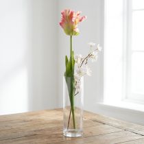 Artikel Kunstbloem, papegaaitulp roze, lentebloem 63cm
