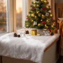 Artikel Sneeuwdeken deco kunstsneeuwmat sneeuwtapijt wit 200×50cm