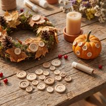Artikel Decoratieve knopen naturel 1,5cm - 2,5cm 150 st