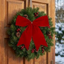 Artikel Rode strik kerstcadeau strik buiten 21cm 2 stuks