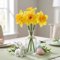 Artikel Narcissen decoratie kunstbloemen gele narcissen 38cm 3 st