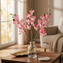 Artikel Kleine Orchidee Phalaenopsis Kunstbloem Roze 30cm