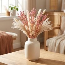 Artikel Currykruid Immortelle Kunstroze L28cm 12 stuks 1 bos