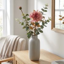 Artikel Kunstbloem dahlia roze bloesem met knop H57cm