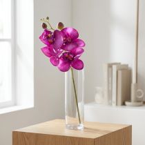 Artikel Orchidee Kunst Phalaenopsis 4 bloemen Fuchsia 72cm