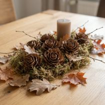 Artikel Kegels van cederhout geslepen als roos cederroos 4-6cm naturel 50 st