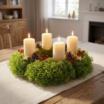 Artikel Decoratief mos kunstgroen – moskussen 10/12/14cm 3 st
