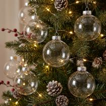 Artikel Kerstbol glas Ø6cm helder 24 st