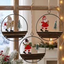 Artikel Kersthanger sneeuwpop kerstman Ø12cm 3st