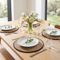 Artikel Tafelmat, placemat van rietgras, rond, Ø35cm, 4 stuks