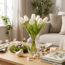 Artikel Kunstmatige tulpen, realistische decoratie, duurzame kunstbloemen voor thuis, 21 cm, 6 stuks