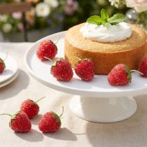 Artikel Kunstmatige aardbeien als decoratie voor elegante interieurs en feestelijke gelegenheden, 4 cm, 24 stuks