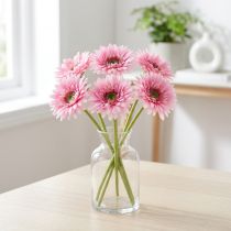 Artikel Kunstmatige gerbera's voor in de tuin, roze, 47 cm, 6 stuks