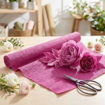 Artikel Bloemist crêpepapier magenta 50x250cm