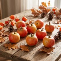 Artikel Kunstmatige Fruit Decoratieve Appels Cox Sinaasappel 3,5cm 24 Stuks Strooi Decoratie Herfstdecoratie