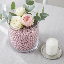 Artikel Schitterende decoratieve kralen 4mm - 8mm, roze kleikorrels, 1 liter