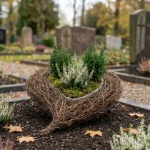Artikel Plantenschaal hart begraafplaats, wijnstokhart voor opplant 26cm