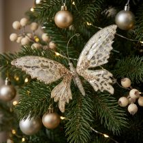 Artikel Vlinder om te klemmen, boomdecoratie, Advent, trouwdecoratie, decoratieclip L16cm B13cm