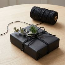 Artikel Jutelint jute koordlint jute zwart sierlint Ø3mm 200m