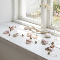 Artikel Schelpenslinger met stenen naturel 100cm