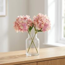 Artikel Elegante kunsthortensia in pastelroze 58cm 2st