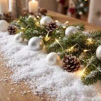 Artikel Sneeuwdecoratie strooidecoratie wintersneeuwvlokken wit 2,5l