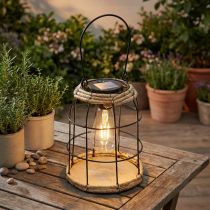 Artikel Tuinlantaarn Solar Tuinlamp Metaal Zwart Ø17cm