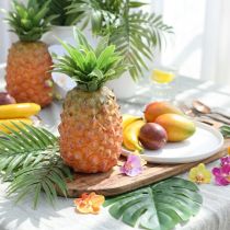 Artikel Kunstmatige decoratieve ananas 26 cm - Misleidend realistisch kunstfruit, decoratief fruit voor buffetten en displays