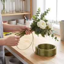 Artikel Aluminiumdraad Olijf 2mm 500g - Flexibel en kneedbaar voor doe-het-zelfprojecten, knutselwerkjes en bloemsierkunst