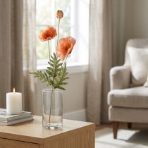 Artikel Kunstbloemen zijden bloemen klaprozen decoratie 75cm
