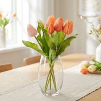 Artikel Kunstmatige tulpen voor lentedecoratie, woonkamer en keuken, met een levensechte uitstraling, 30 cm, 7 stuks