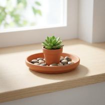 Artikel Onderzetter, terracotta, voerbak, opstellingsbasis Ø8,8cm
