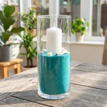 Artikel Kleur zand 0,5mm turkoois 2kg