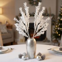 Artikel Kunstmatige tak mat decoratieve tak winterdecoratie wit 78cm 2 stuks