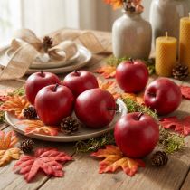 Artikel Decoratief appel rood 6,5cm 12 st