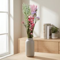 Artikel Droogbloemboeket, roze lamsoor, 58 cm, decoratief