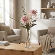 Artikel Kunstchrysanten Roze Mauve Ø13cm L72cm 2st
