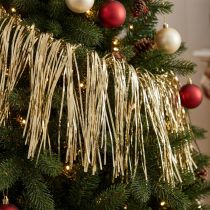 Artikel Kerstverlichting goud kerstversiering gordijn goud 90×200cm