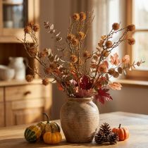Artikel Decoratieve tak van amberboom, boomvruchten, decoratief okerbruin, 48cm