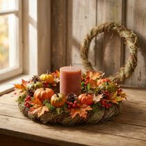 Artikel Natuurlijke wijnrankdecoratie Ø29cm 2-delige set - deurkrans, tafelkrans, lente, zomer, herfst