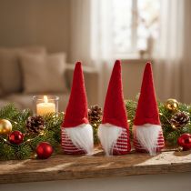 Artikel Deco elf, Kerstdecoratie, Advent H17cm B6cm 3st