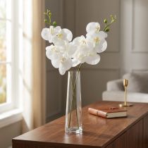 Artikel Witte kunstorchidee Phalaenopsis Real Touch 85cm