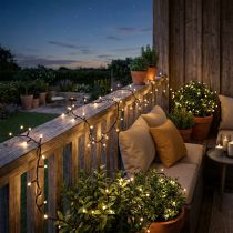 Artikel LED rijstlichtketting 40s 3m voor buiten warm wit