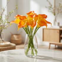 Artikel Mini calla kunst geel 28cm 12 st