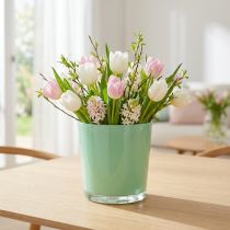 Artikel Glazen pot Ø11,5cm H10,8cm mintgroen