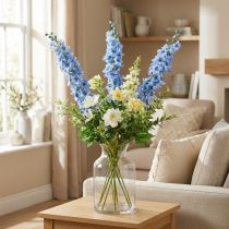 Artikel Kunstmatige Delphinium Blauwe Delphinium Kunstbloem Zijden Bloemen
