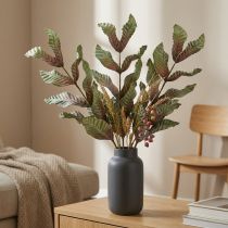 Artikel Kunstplant deco tak groen rood bruin foam H68cm