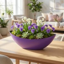 Artikel Plantenboot sierschaal paars 38,5 cm×12,5 cm×13 cm